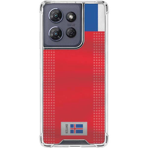 Iceland Soccer Flag Moto G 5G (2025) Clear Case